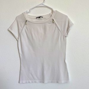 Comma white shirt with zippers Size 36